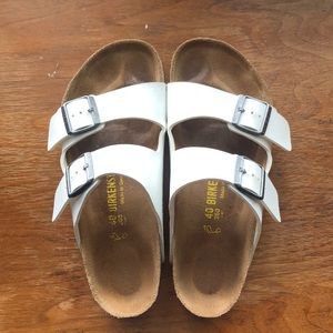 White Arizona Birkenstock